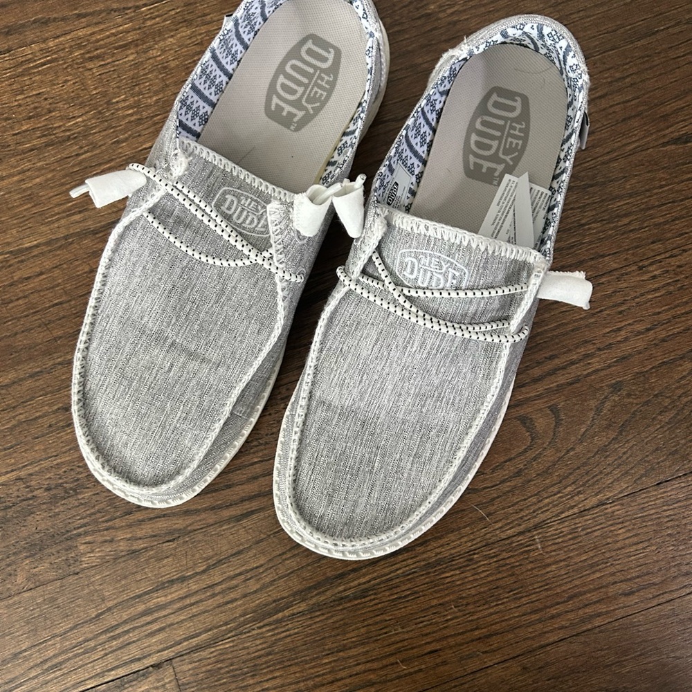 Hey Dude Gray Casual Loafers